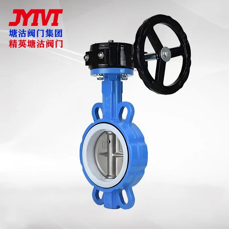 涡轮四氟对夹软密封蝶阀