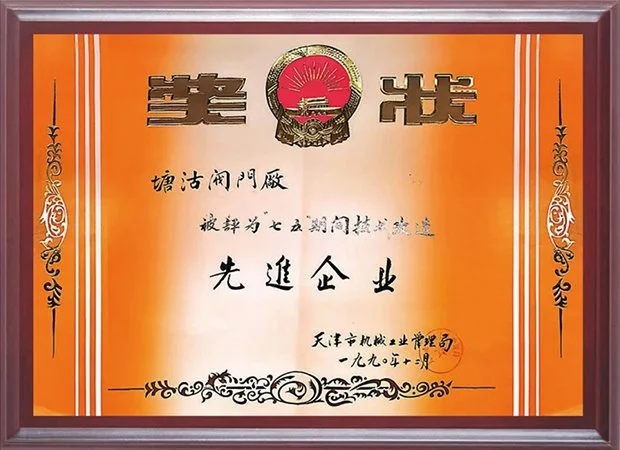 1990年被评为七五期间技术改造先进企业